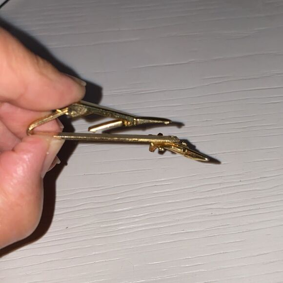 Northrop Vintage Gold Airplane Tie Clip - Picture 7 of 8